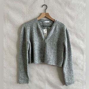 Grey Knit Cardigan